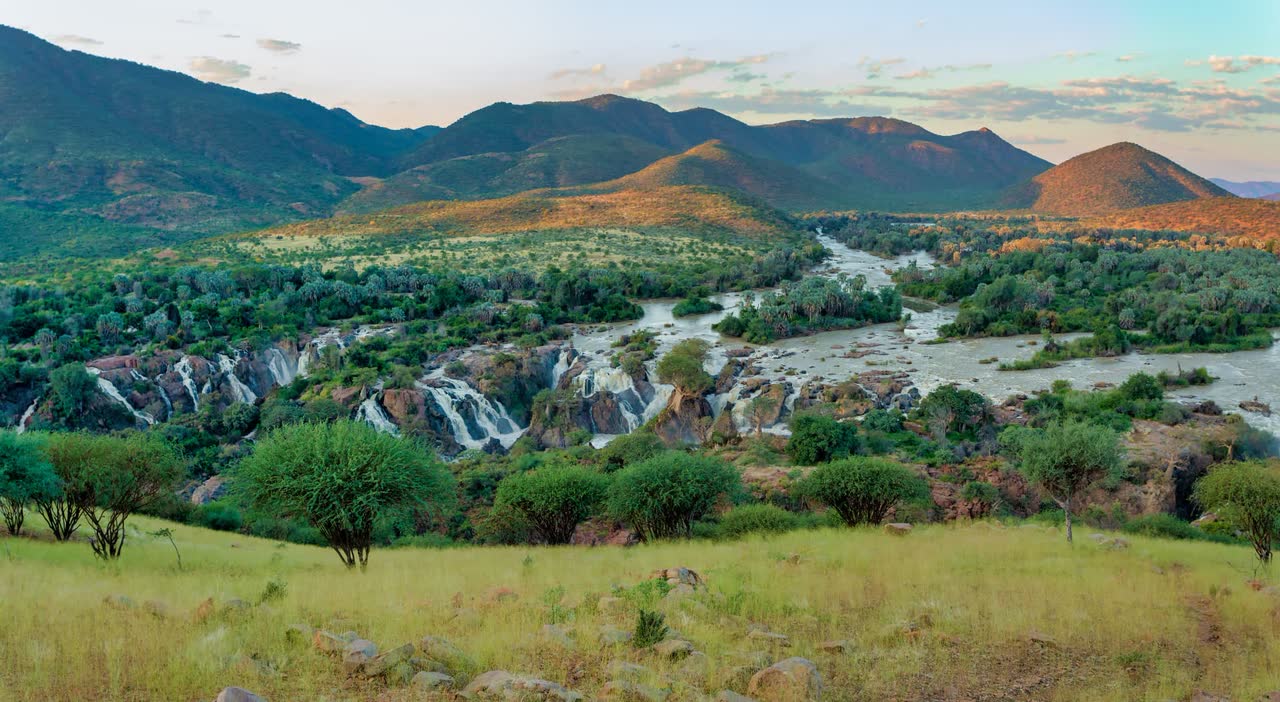 Epupa Falls on the Kunene River in northern Namibia